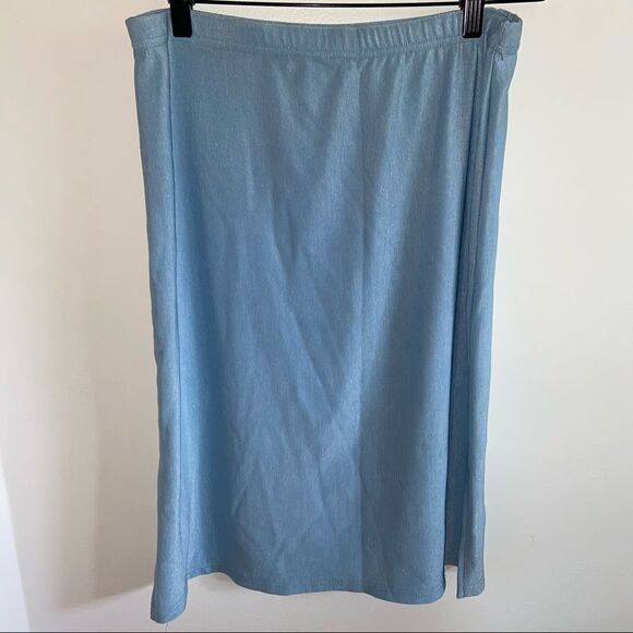 Vintage Nina Taylor midi blue skirt - Picture 2 of 11